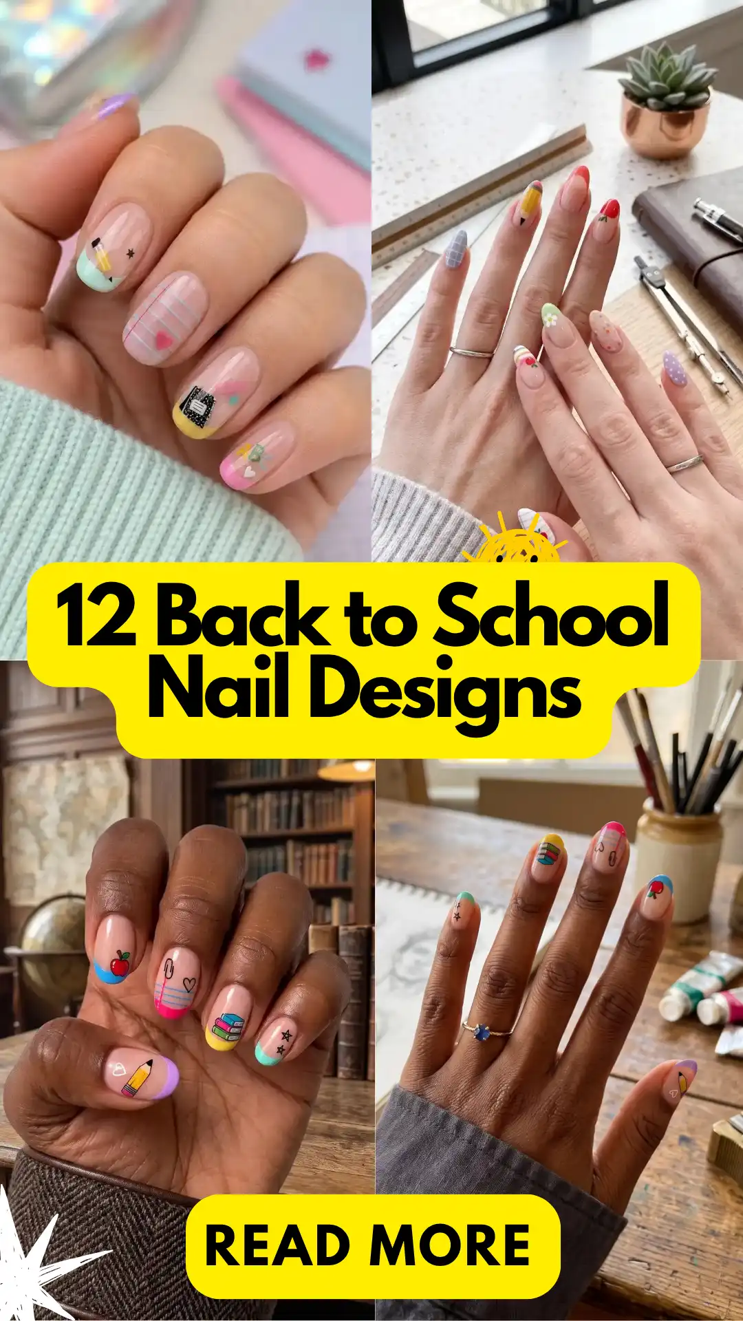 12 Back to School Nail Designs