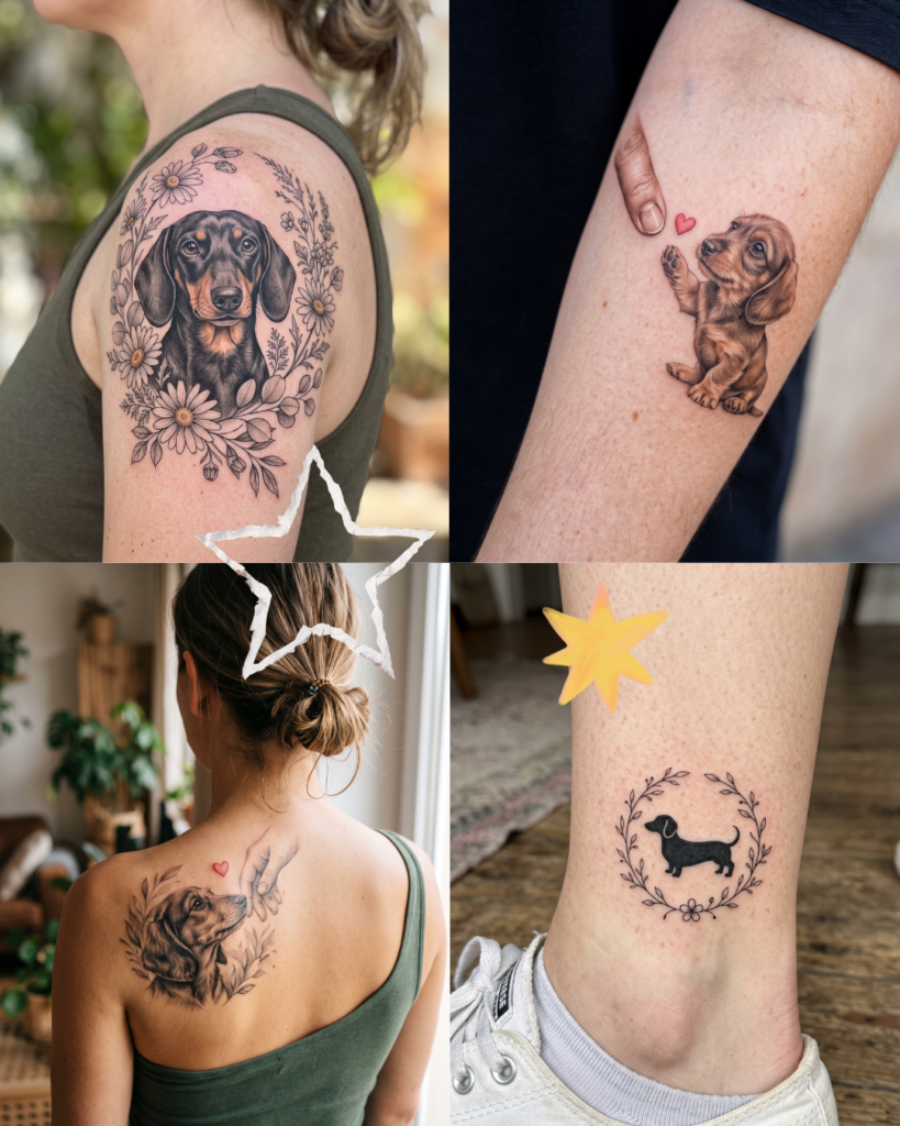 12 Dachshund Tattoo Ideas That Celebrate Your Wiener Dog Bestie