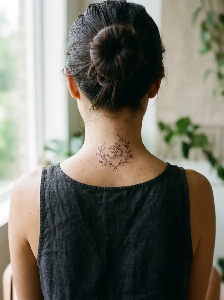 Delicate feather tattoo on the forearm symbolizing freedom and moving forward
