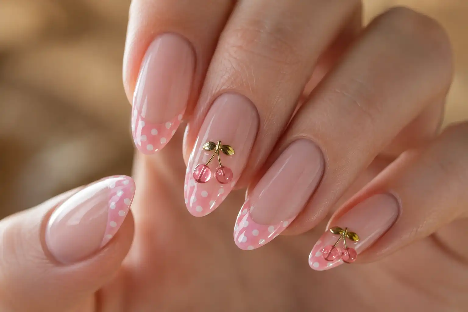 beach inspired ombre nail design with starfish