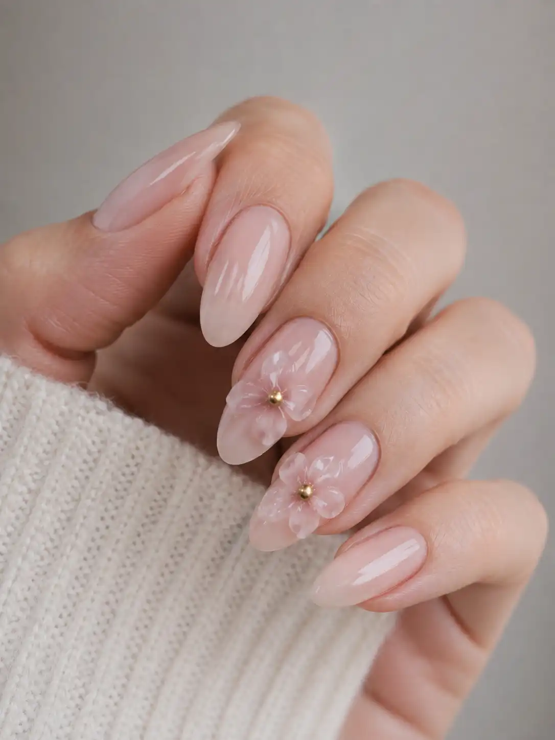 mismatched charm nail art design
